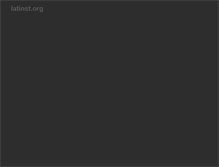 Tablet Screenshot of latinst.org